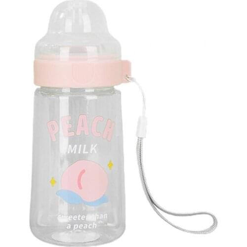 Water Bottle Eco-friendly Dust-proof Plastic Baby Feeding Milk Bottle for Dorm