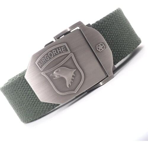 Canvas Military Tactical Belt Men High Quality 38mm Wide Metal Smooth Buckle Pants Accessories New Unisex Outdoor Training Belt