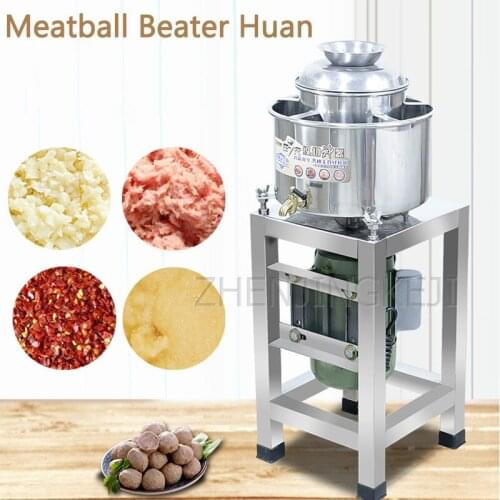 Fish Ball Crusher Stainless Steel Stuffing Beater Ground Meat Meatball Machine Commercial Electric Minced Meat Processing Tools