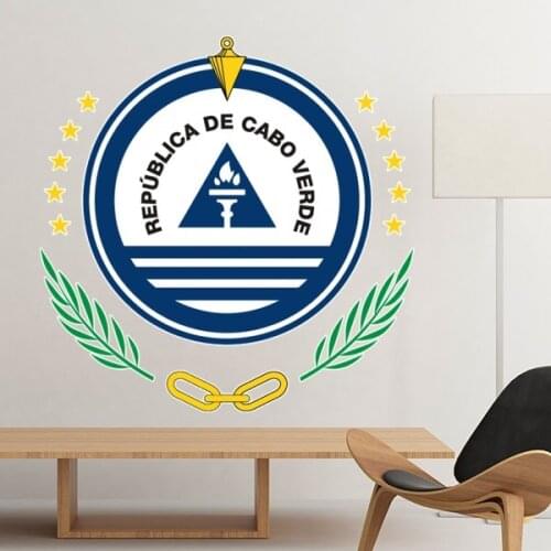 Cape Verde National Emblem Country Symbol Mark Pattern Removable Wall Sticker Art Decals Mural DIY Wallpaper for Room Decal