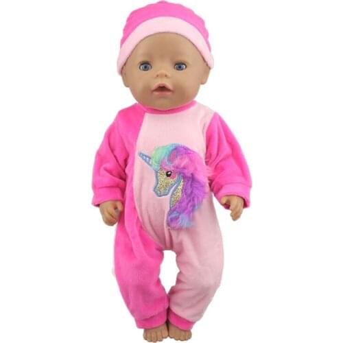 Doll red suit Fit For 43cm Baby Doll Doll Reborn Babies Clothes And 17inch Doll Accessories