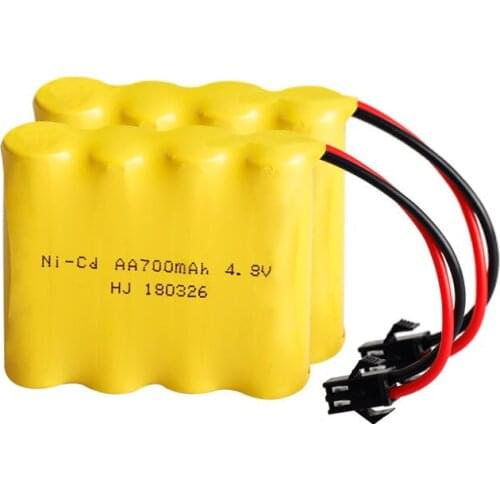 MasterFire 2pack/lot Ni-cd 4.8V 700mAh AA Battery Rechargeable Batteries Pack for Remote Control toys Cars Tanks Robots Guns