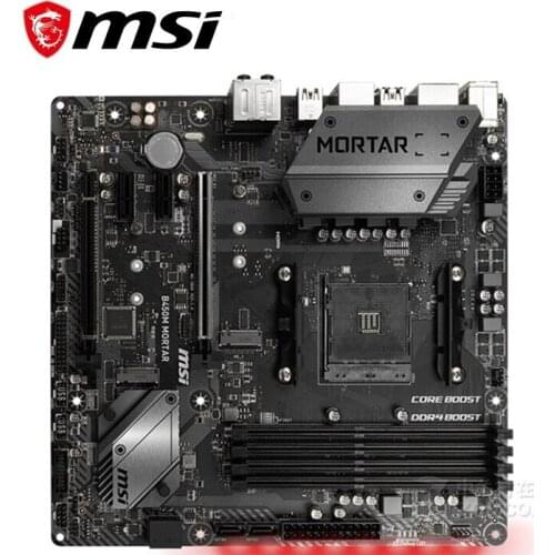 For MSI B450M MORTAR Motherboard Socket AM4 DDR4 For AMD B450 B450M M.2 PCI-E 3.0 Original Desktop Mainboard Used Mainboard