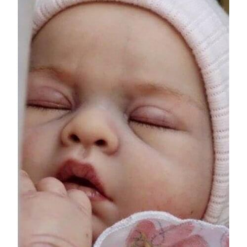 Reborn Doll Kit Sleeping Baby Doll Parts Diy Unpainted Unfinished Blank Doll Toys for Children Kit Reborn
