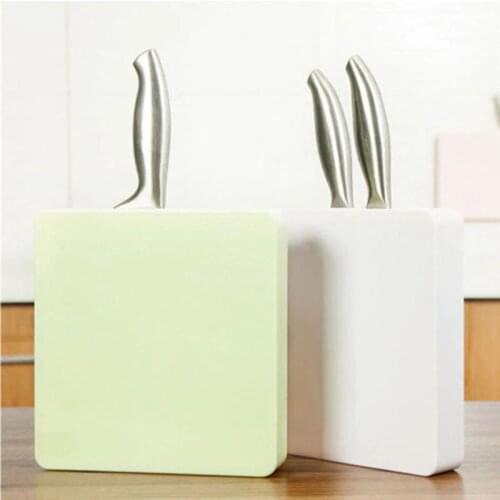 2021 New 4 Colors Knives Block Universal Storage Clean Kitchen Stylish Wall Hang Knife Holder Kitchen Tool Supplies