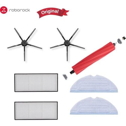 Original Main Side Brush Mops Cloths Water Tank Dustbin HEPA Filters Charge Docking Station Accessories For Roborock S7 Cleaner