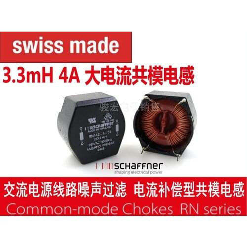 Original new 100% RN142-4-02-3M3 common mode inductance 3300uh common mode choke 4A switch power filter 50-60Hz 300V