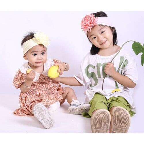 Multi-color Bow Headband Wide Brim Solid Color Baby Headwear Nylon Stockings Bow Hair Accessories Hairband Kids Girl Summer New