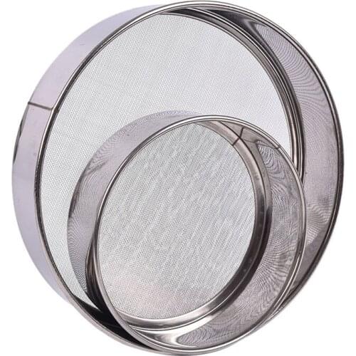 Kitchen Fine Mesh Flour Sifter Professional Round Stainless Steel Flour Sieve Strainer Sifters Best for Kitchen Baking Tea Cake
