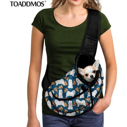 TOADDMOS Pizza Travel Portable Breathable Bag for Pet Animal Puppy Design Pet Dog Accessories Cat Carrying Crossbody Bag perros