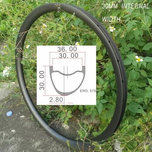 29ER 36MM WIDTH MTB CARBON RIMS ASYMMETRICAL 650B MOUNTAIN BIKE RIMS TUBELESS