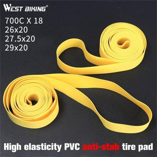 WEST BIKING 2pcs Bike Tire Pad 700c Road Bicyle Anti-puncture Inner Tire Tape MTB Mountain Bike Tyre Tube Liner Protection Pad
