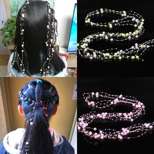 4Pcs Vintage Simulated Pearl Hair pins Hairclips for women bride headpiece Kids Girls Headbands Ornaments Tassel Hair jewelry