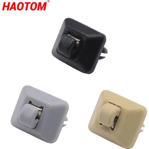 1PC Car Sun Visor Clip Hook Holder for Audi A1 A3 A4 A5 Q3 Q5 2013 2014 2015 C45 8U0857562 8E0857562 Gray Beige Black Plastic