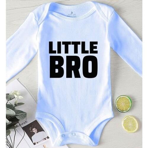 Toddler Girl Winter Clothes One Piece Autumn Jumpsuit Kids Newborn Boy Outfit Printing Little Brother Romper for Newborns