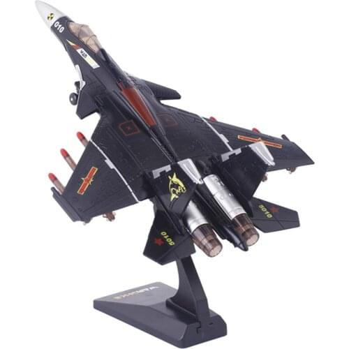 1:87 China J-15 Jet Fighter Diecast Military Aircraft Model Toys Pull Back Warplane With Sound LIght Kids Toys Free Shipping