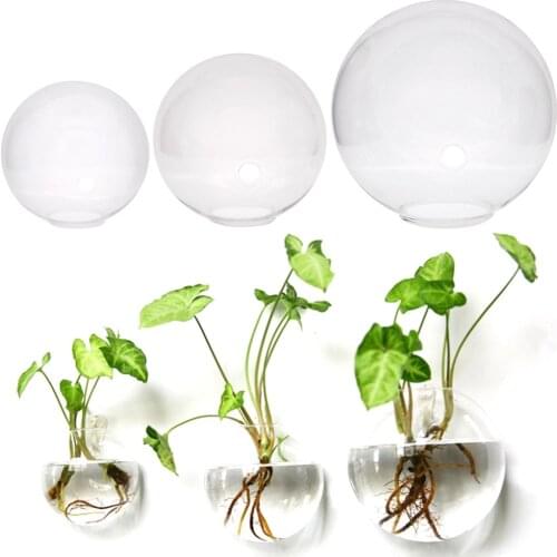 10/12/15 CM Hanging Flower Pot Glass Ball Vase Terrarium Wall Fish Tank Aquarium Container Home Decor Figurines #264312