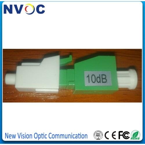 10PCS LC/APC Singlemode Fixed Fiber Optical Attenuator 3,5,10,15,20-25db, LC/APC Male LC/APC Female Mechanical Fixed Attenuator