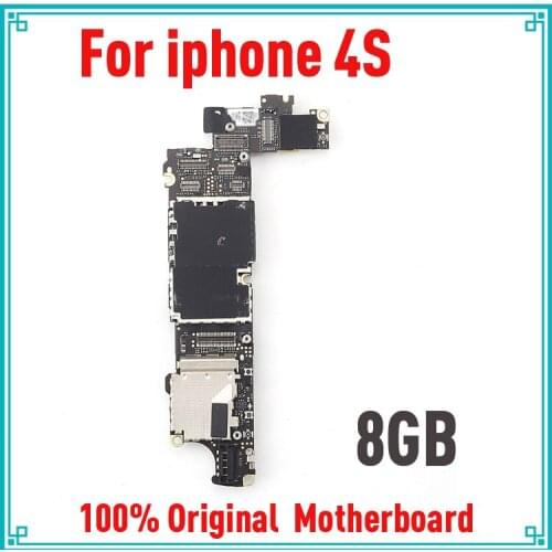 100% Original unlocked for iphone 4S Motherboard with Full Chips,8gb for iphone 4S Logic boards with IOS System,Good quality