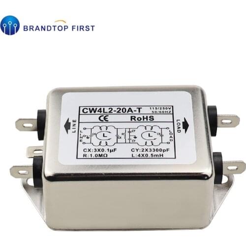 20A EMI power filter single phase 220V single phase single pole 220V EMI 20A Connector