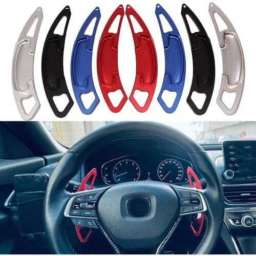 2x Aluminum Alloy Steering Wheel Shift Paddle Shifter Extension Fits Honda Spirior Accord Odyssey AVANCIER Acura CR-V UR-V CIVIC