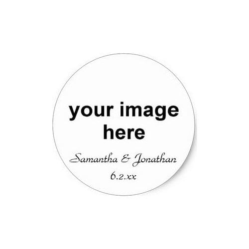 3.8cm Personalized Photo Classic Round Sticker