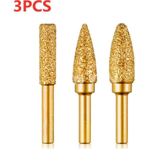 Diamond Grinding Head Sharpening Cemented Carbide Inner Grinding Head, Metal Polishing Brazing Grinding Rod 10/15/20mm Set