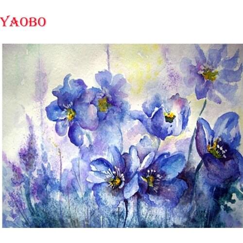 Diamond Embroidery Modern Abstract Orchid Flower Cross Stitch Diamond Painting Full Square New Arrival Mosaic Christmas Decor