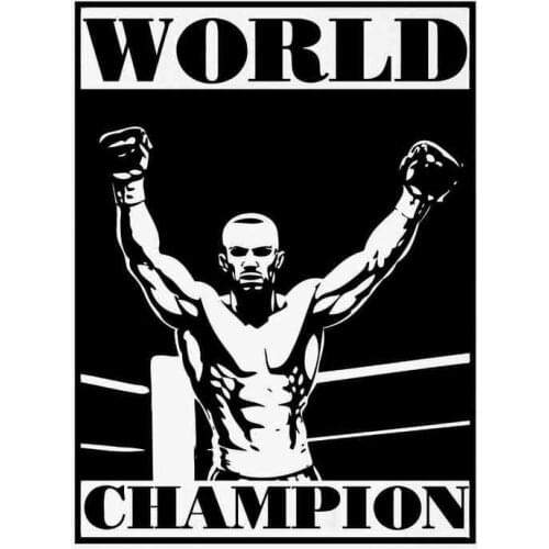 Boxing Wall Sticker Kick Boxer Play Glove Free Combat Posters Vinyl Striker Home Decoration Wall Decals Decor Pugilism Car Decal