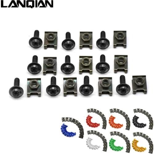 6mm Motorcycle CNC Fairing body work Bolts Screws 10 pcs For Suzuki m109r gsxr 750 honda shadow 600 690 SMC SMCR