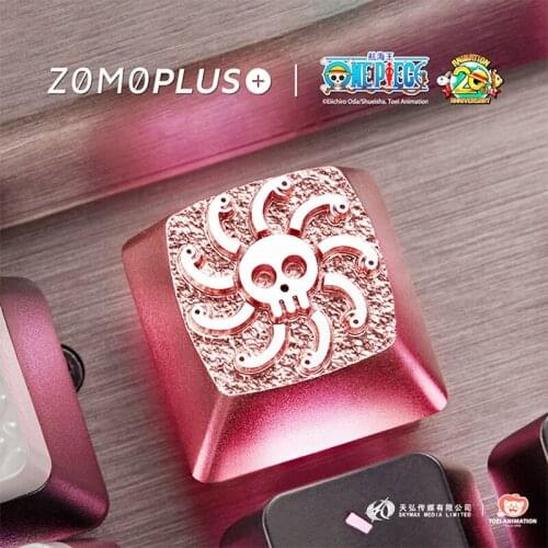 Key cap ONE PIECE mechanical keyboards keycap personality design,ONE PIECE Boa·Hancock Cherry MX axis aluminum alloy keycaps