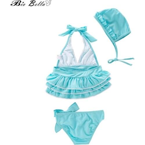 Children Girls Swimwear Bathing Swimming Kids Girls Swimsuit Girls Bikinis Swimwear Lovely Sunscreen Bikini Girls Baby Swimwear