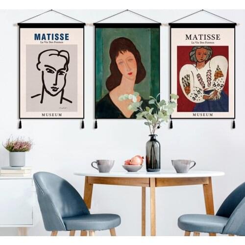 Art Paintings Matisse Living Room Decoration Canvas Art Sofa Background Wall Decoration Painting Meter Box Block