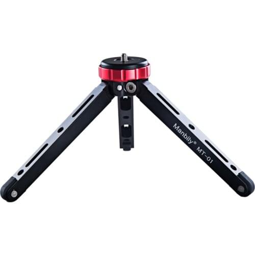 Mini tripod Support for video monopod All metal Flexible stand base desktop table tripod with ball head 1/4" 3/8" adapter