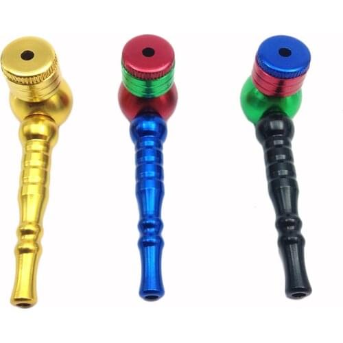 Multicolor Smok Metal Pipes Creative Hookah Smoking Pipe Herb Tobacco Pipe Grinder Narguile Lighters & Smoking Accessories