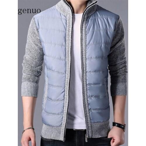 2020 New Fashion Sweater Mens Cardigan Warm Sweater Coat Sweater Coat Knitwear Zipper Winter Korean Style Casual Men Clothes