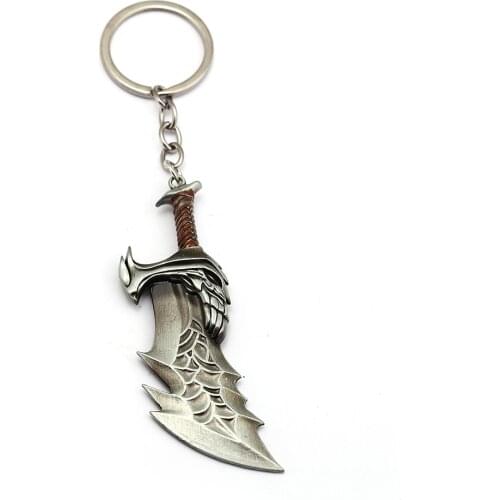 New God Of War KRATOS Weapon Blades of Chaos Keychain Cool Metal llaveros Gift Men Chaveiro Key Chain Game Jewelry Car Key Ring