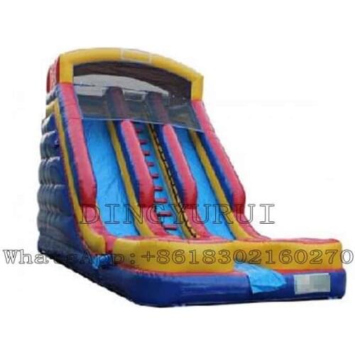 New Design Outdoor Inflatable Land Slide Jumping Bounce Dry Slide with Free Air Blower