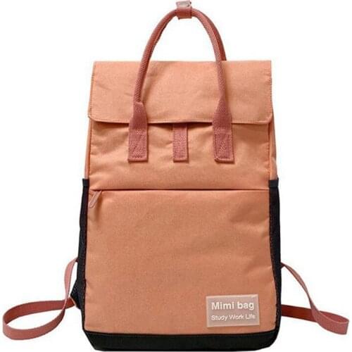 New Lightweight High Capacity School Bag 2021 Simple Middle School Student For Teenage Girls Canvas Backpack Women Designer Bag