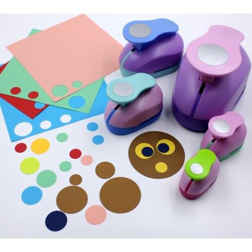 Poincon Pour Scrapbooking Round Hole Punch DIY Embossing Device Childrens Educational Embossing Machine Manual Paper Cutter