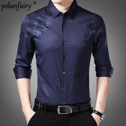 QYLVAWOY Men's Slim Fit Shirts