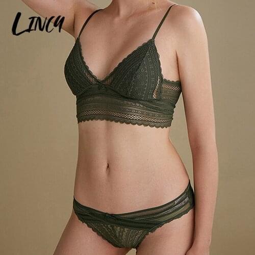 Sexy Backless Womens Underwear Bra for Female Comfortable Brassiere Without Rims Plus Size Lingerie Set Bralette and Panty