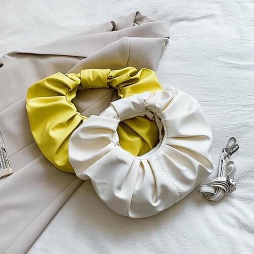 Fashion Shoulder Bags For Women Soft Leather Handbags Retro Solid Color Underarm Bags Elegant Ladies Handbag Shoulder Bag