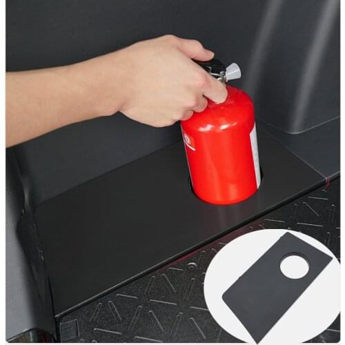 1Pcs Car Fire Extinguisher Bracket Panel Car Trunk Snap Type Protection Car Styling For Toyota RAV4 2020 Accessories