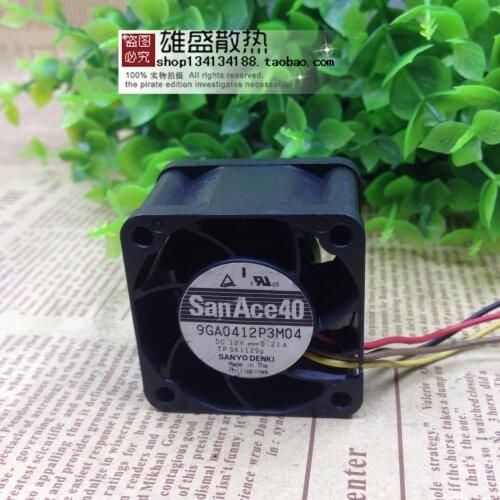 For SANACE40 Sanyo 9GA0412P3M04 12V 0.21A 4-Wire Ball Server Fan