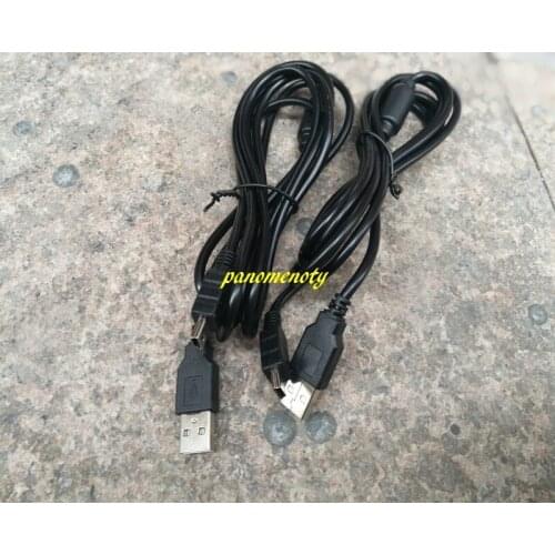 500pcs/lot Fast shipping 1.8m Longth Mini USB cable 5pin charge cable with magnetic ring For PS3 Gamepad