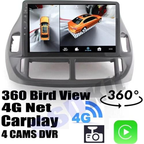 Car Audio Navigation GPS Stereo Media Carplay DVR 360 Birdview Around 4G Android System For TOYOTA Prius XW30 2009~2015
