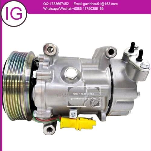 Auto AC Compressor For Peugeot 206 307 For Citroen BERLINGO XSARA 2002-2005 9646273380 9646273880 6453LH 6453GZ 6453LN