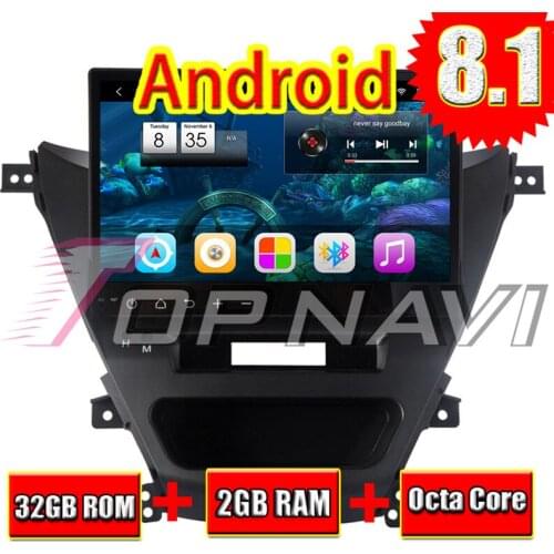 Vehicle Radio for Hyundai Elantra 2012 10.1'' Android 6.0 Topnavi Auto GPS navigation Multimedia Player no dvd double Din video