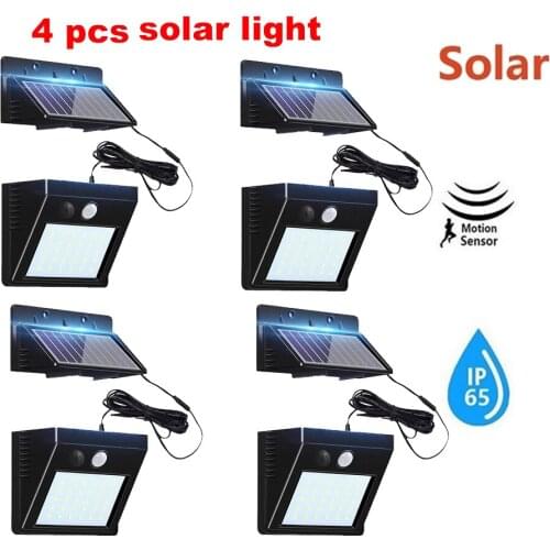 30 LED Solar Light Illumination PIR Motion Sensor Wireless Solar Light Waterproof Outdoor Garden Wall LED Lightoptional seperabl